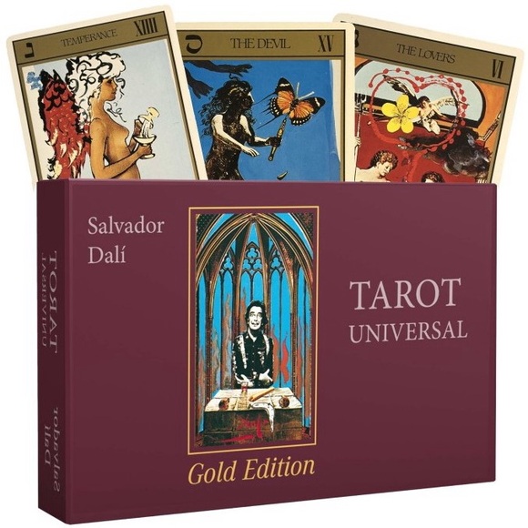 RARE DECK GOLD Salvador Dali Tarot Spiritual Angelic Messages Oracle Cards 🔮 - Picture 12 of 13